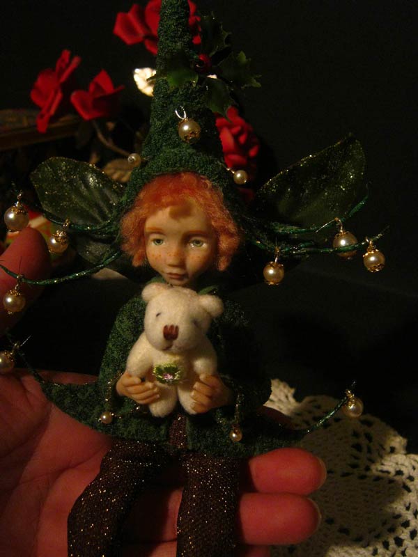 Ooak Posable Fairy Tale Noel e Orsetto